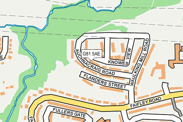 G81 5AE map - OS OpenMap – Local (Ordnance Survey)