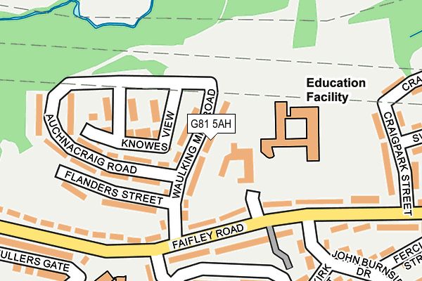 G81 5AH map - OS OpenMap – Local (Ordnance Survey)