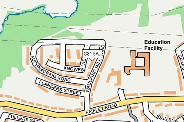 G81 5AJ map - OS OpenMap – Local (Ordnance Survey)