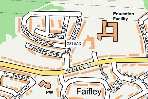 G81 5AQ map - OS OpenMap – Local (Ordnance Survey)