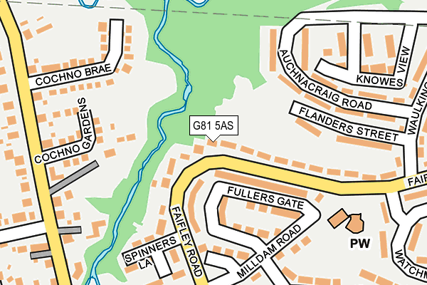 G81 5AS map - OS OpenMap – Local (Ordnance Survey)