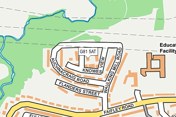 G81 5AT map - OS OpenMap – Local (Ordnance Survey)