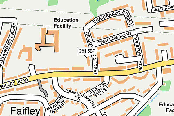 G81 5BP map - OS OpenMap – Local (Ordnance Survey)