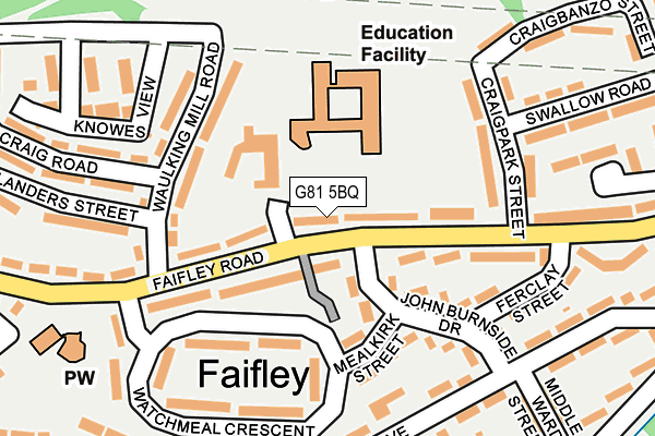 G81 5BQ map - OS OpenMap – Local (Ordnance Survey)