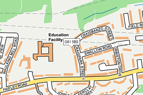 G81 5BS map - OS OpenMap – Local (Ordnance Survey)