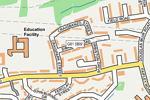 G81 5BW map - OS OpenMap – Local (Ordnance Survey)