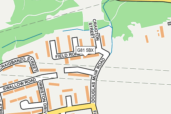 G81 5BX map - OS OpenMap – Local (Ordnance Survey)