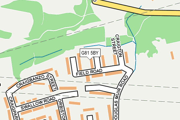 G81 5BY map - OS OpenMap – Local (Ordnance Survey)