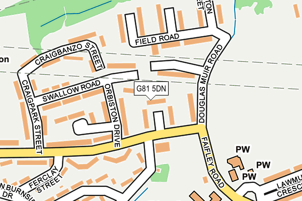 G81 5DN map - OS OpenMap – Local (Ordnance Survey)