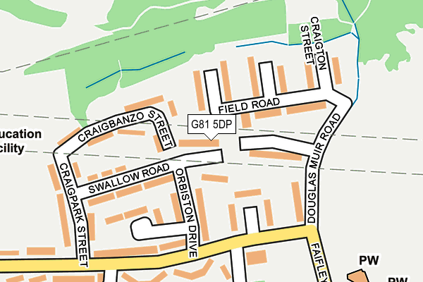 G81 5DP map - OS OpenMap – Local (Ordnance Survey)