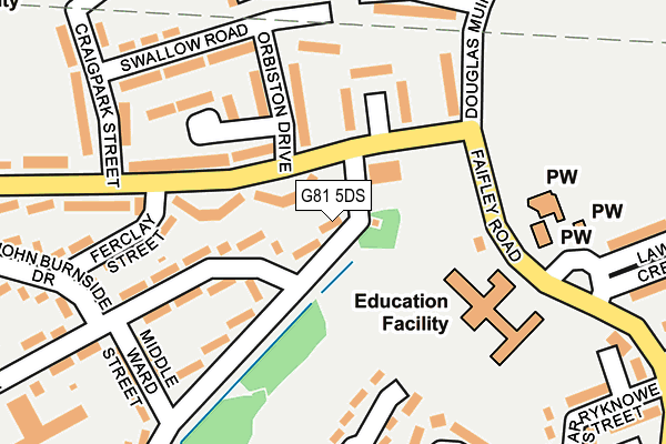 G81 5DS map - OS OpenMap – Local (Ordnance Survey)