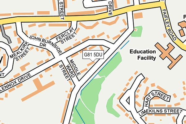 G81 5DU map - OS OpenMap – Local (Ordnance Survey)