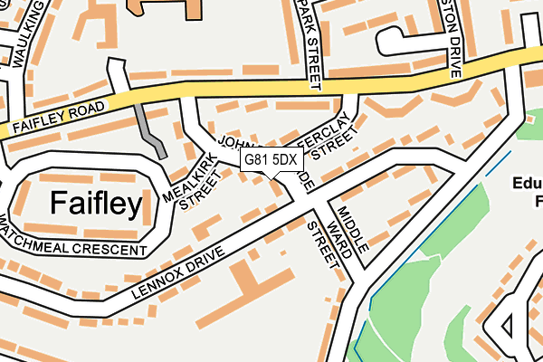 G81 5DX map - OS OpenMap – Local (Ordnance Survey)