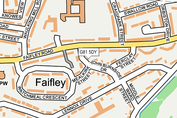 G81 5DY map - OS OpenMap – Local (Ordnance Survey)