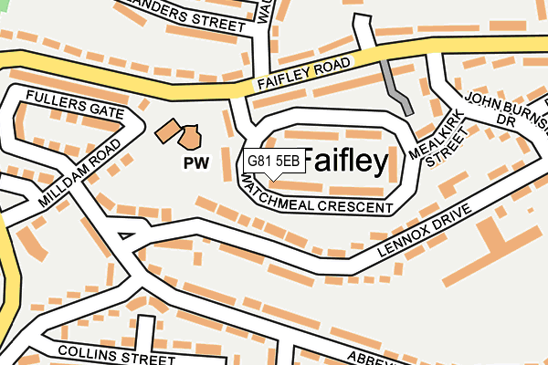 G81 5EB map - OS OpenMap – Local (Ordnance Survey)