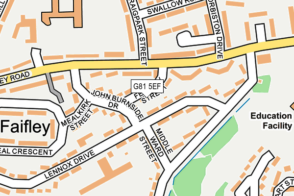 G81 5EF map - OS OpenMap – Local (Ordnance Survey)