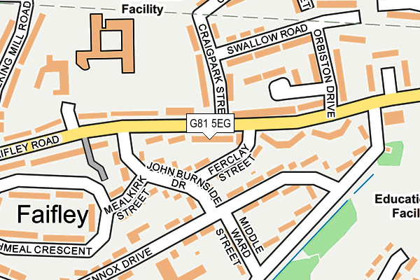 G81 5EG map - OS OpenMap – Local (Ordnance Survey)