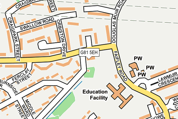 G81 5EH map - OS OpenMap – Local (Ordnance Survey)