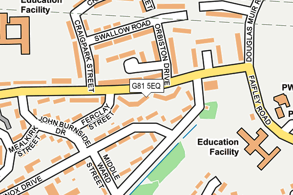 G81 5EQ map - OS OpenMap – Local (Ordnance Survey)