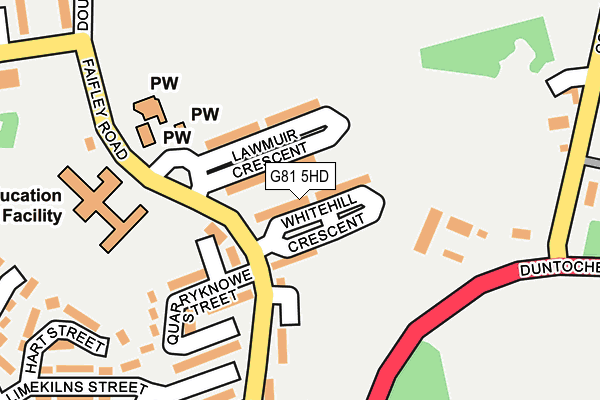 G81 5HD map - OS OpenMap – Local (Ordnance Survey)