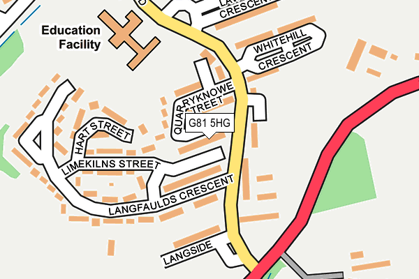 G81 5HG map - OS OpenMap – Local (Ordnance Survey)