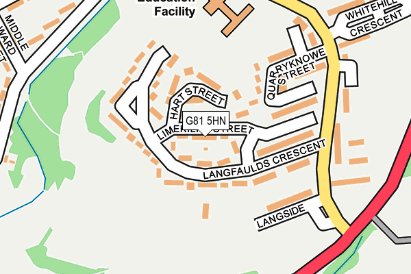 G81 5HN map - OS OpenMap – Local (Ordnance Survey)