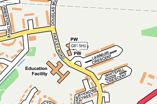 G81 5HU map - OS OpenMap – Local (Ordnance Survey)