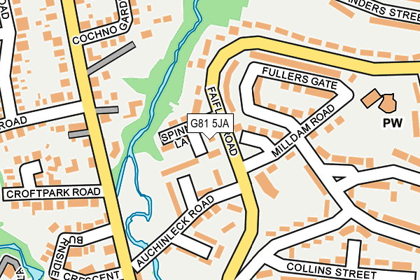 G81 5JA map - OS OpenMap – Local (Ordnance Survey)