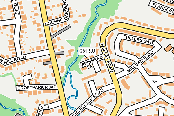 G81 5JJ map - OS OpenMap – Local (Ordnance Survey)