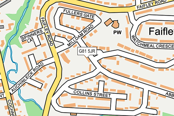 G81 5JR map - OS OpenMap – Local (Ordnance Survey)