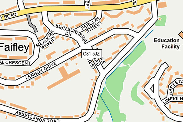 G81 5JZ map - OS OpenMap – Local (Ordnance Survey)