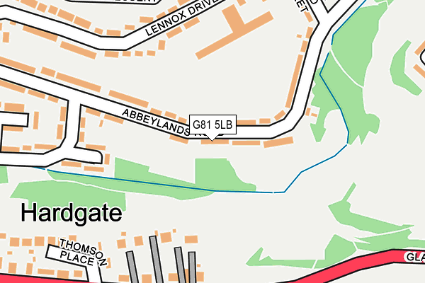 G81 5LB map - OS OpenMap – Local (Ordnance Survey)