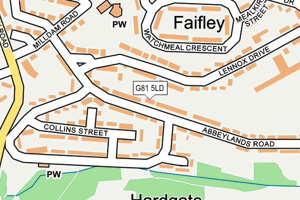 G81 5LD map - OS OpenMap – Local (Ordnance Survey)