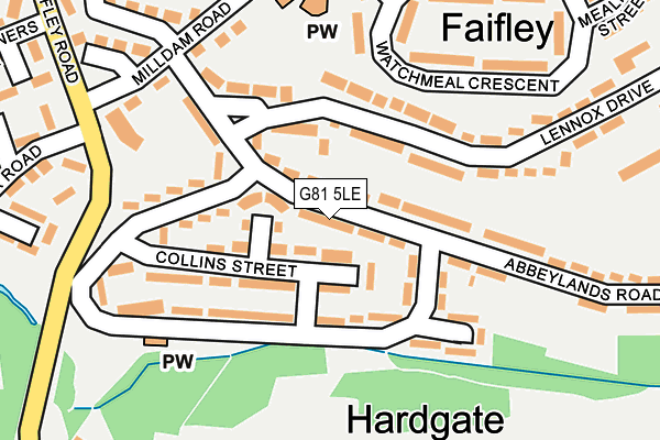 G81 5LE map - OS OpenMap – Local (Ordnance Survey)