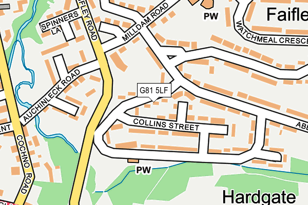 G81 5LF map - OS OpenMap – Local (Ordnance Survey)