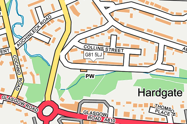 G81 5LJ map - OS OpenMap – Local (Ordnance Survey)