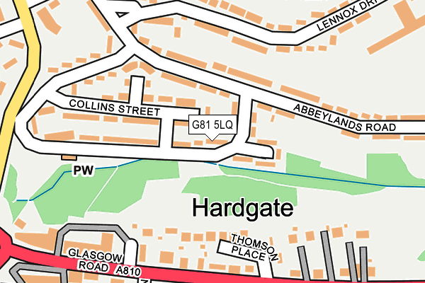 G81 5LQ map - OS OpenMap – Local (Ordnance Survey)