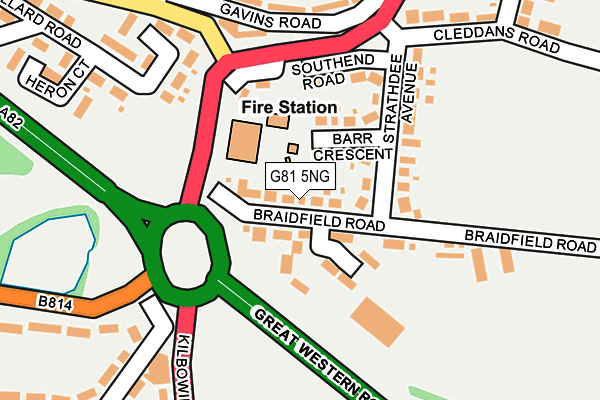 G81 5NG map - OS OpenMap – Local (Ordnance Survey)