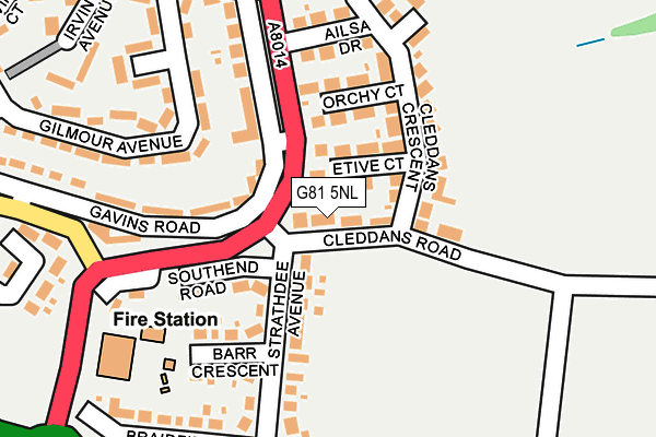 G81 5NL map - OS OpenMap – Local (Ordnance Survey)