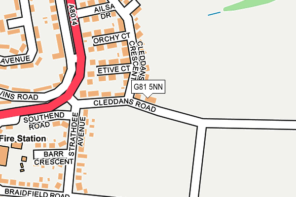 G81 5NN map - OS OpenMap – Local (Ordnance Survey)