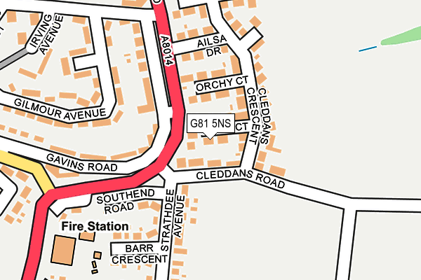 G81 5NS map - OS OpenMap – Local (Ordnance Survey)