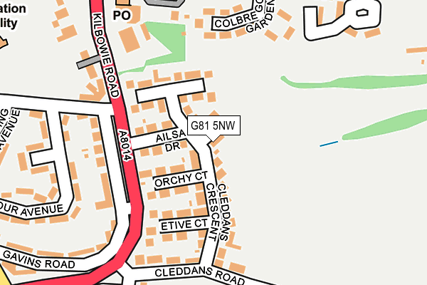 G81 5NW map - OS OpenMap – Local (Ordnance Survey)