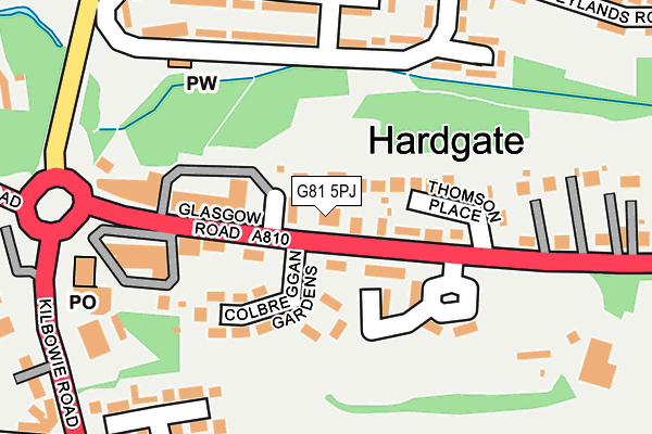 G81 5PJ map - OS OpenMap – Local (Ordnance Survey)