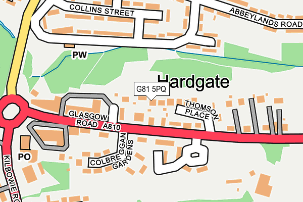 G81 5PQ map - OS OpenMap – Local (Ordnance Survey)