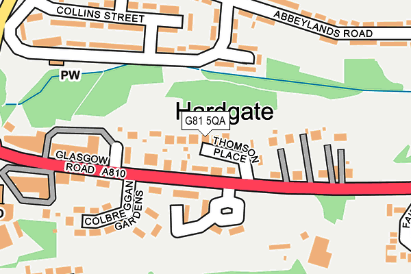 G81 5QA map - OS OpenMap – Local (Ordnance Survey)