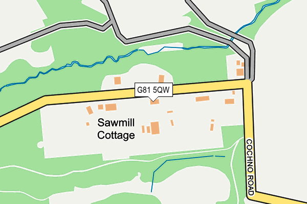 G81 5QW map - OS OpenMap – Local (Ordnance Survey)