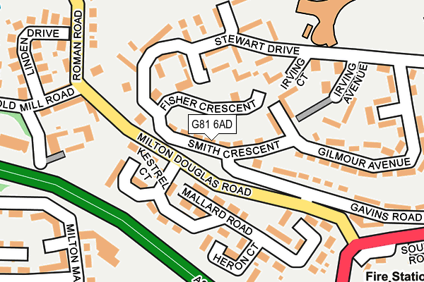 G81 6AD map - OS OpenMap – Local (Ordnance Survey)