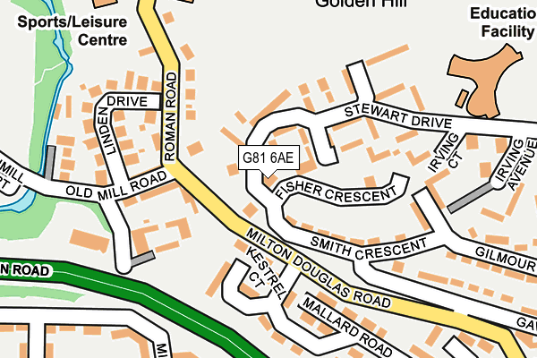 G81 6AE map - OS OpenMap – Local (Ordnance Survey)