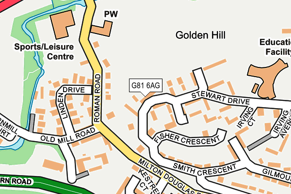 G81 6AG map - OS OpenMap – Local (Ordnance Survey)