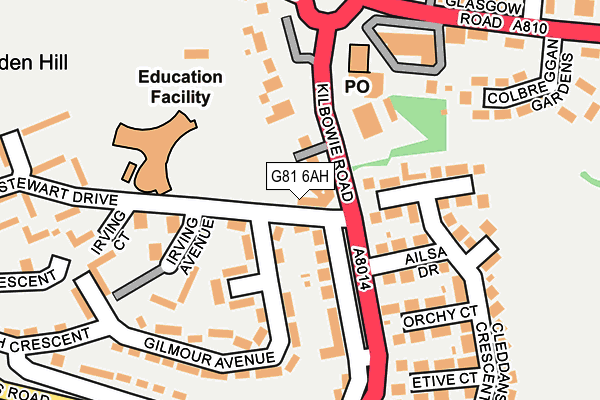 G81 6AH map - OS OpenMap – Local (Ordnance Survey)